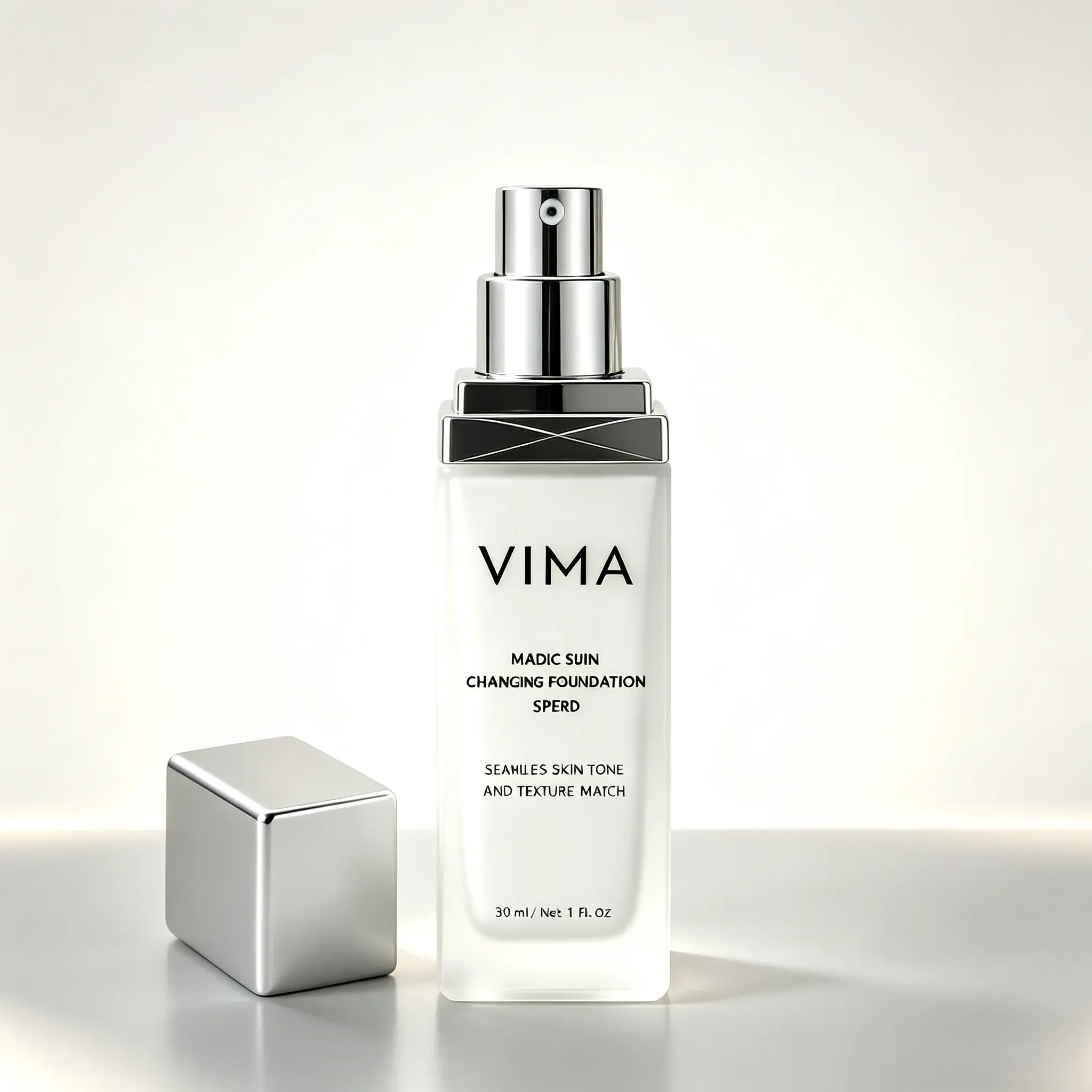 Vima Color-Changing Sun-Protection Foundation Fragrance-free paraben-free and vegan formula lightweight texture with long-lasting coverage