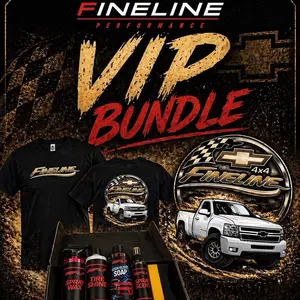 Fineline FLP VIP Pack - Includes T-Shirts, Tire Shine, Spray Wax, and Soap - Perfect for 4x4 Enthusiasts