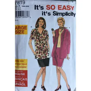 Simplicity 7819 Sewing Pattern (Vintage) CUT