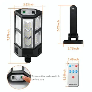 99000000LM LED Solar Wall Light Dusk To Dawn Outdoor Road Commercial Street Lamp Yard Lighting