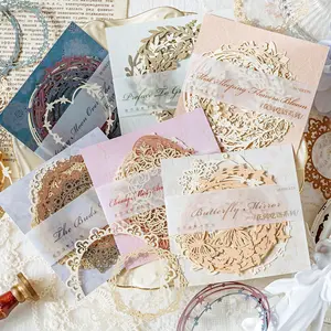 60pcs Mixed Color Paper Cut Outs Set - Flower, Heart, Butterfly, Leaf, Lace, Star Shapes for Scrapbooking, DIY Arts, Crafts, Album, Planner, Junk Journals Decor, Journaling Accessories|Decorative Paper Cutouts|Detailed Die Cuts