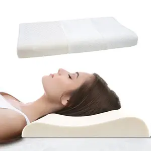 [Reidio] Natural Latex Pillow Thin Pillow Flat Pillow for Sleeping Soft Bed Pillow with Mesh Inner Cover & Removable Washable Pillowcase Ergonomic Design 2 Heights for Stomach & Back Sleepers