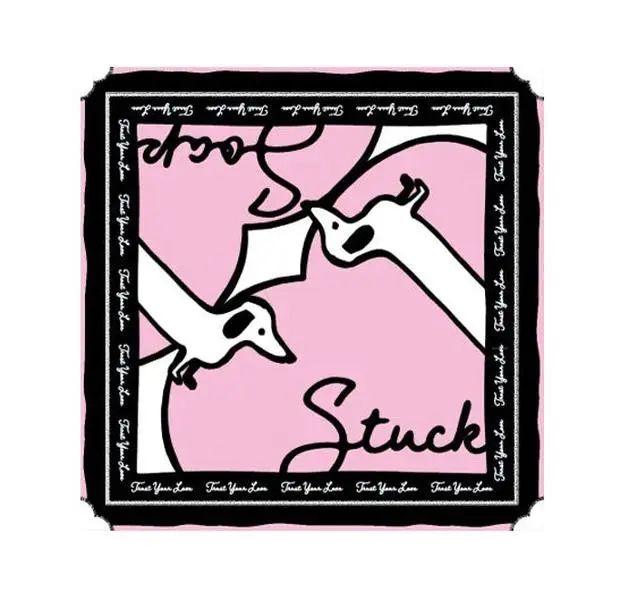 Stuck Soap Signature Scarf - Vintage Pink