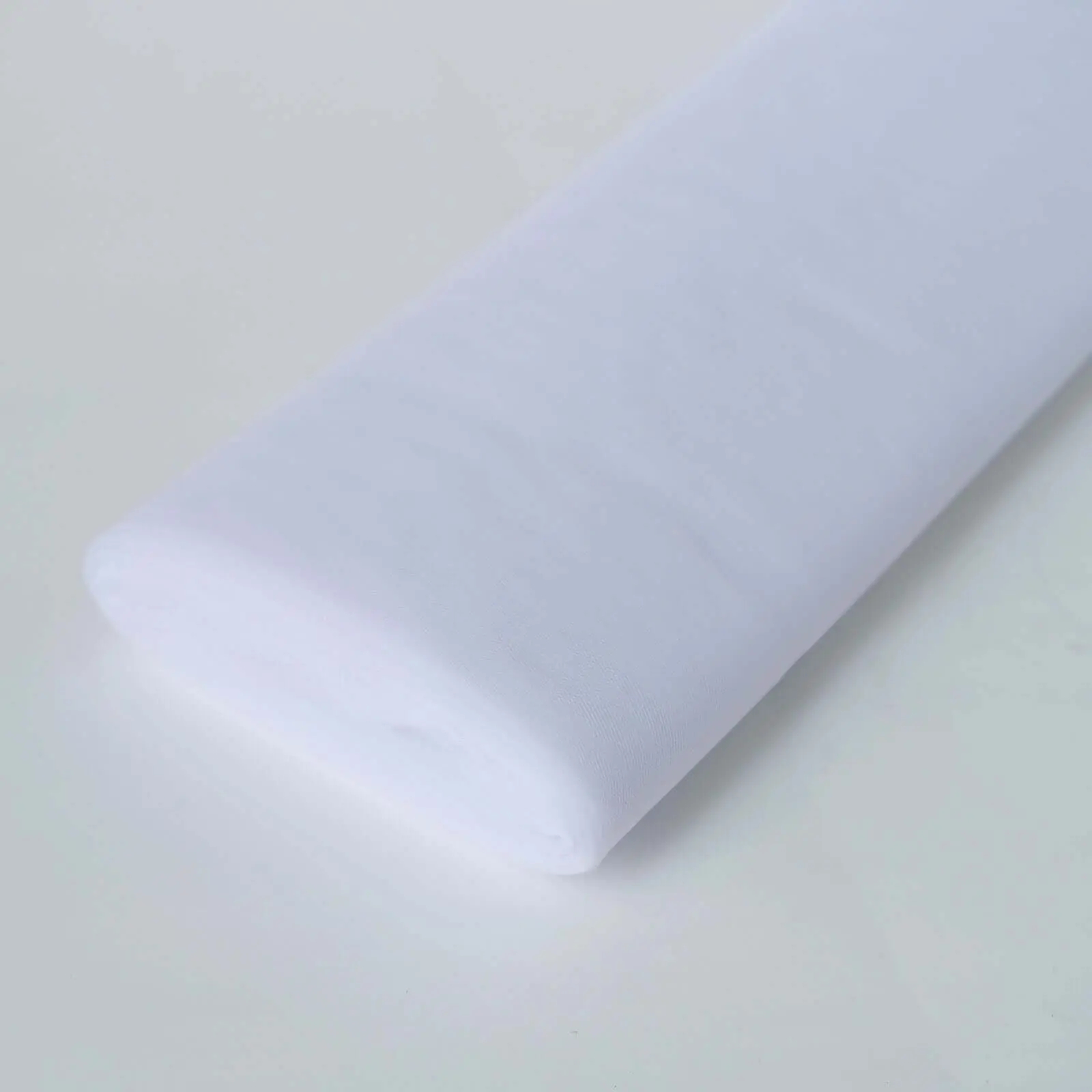 Soft Fabric Polyester Sheer Tulle Roll - Wrinkle Resistant Solid White Large Roll Fabric, 54"x40 yards Bolt for Weddings, Banquets, Sewing Supplies & Glam DIY Crafts Decor (Light, Airy, Luxurious Textile)