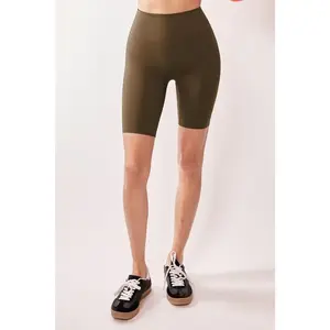 Davi & Dani High Waisted Biker Leggings