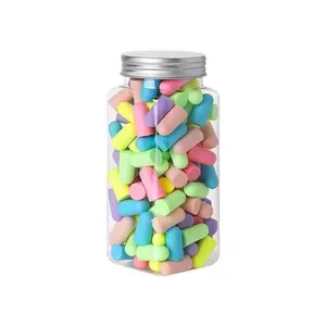 Memory foam earplugs for student dormitories, sleep noise reduction, noise cancellation, hearing protection, noise blocking, bullet-shaped, soundproof earplugs