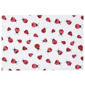 Ladybug Pattern Spring Placemat, Set of 6 by Valerie