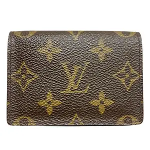 Pre-owned Louis Vuitton Canvas Small Leather Goods Envelope Carte de Visite Monogram Card Case