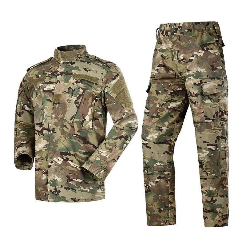 second-generation suit, men's long sleeved American camouflage outdoor training set, wear-resistant tactical suit second-generation suit, men's long sleeved American camouflage outdoor training set, wear-resistant tactical suit