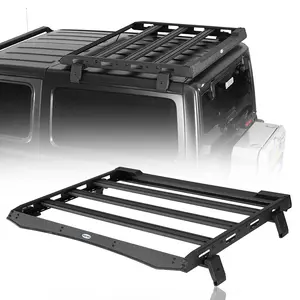 Hooke Road Aftermarket Aluminum Roof Rack For 2018-2026 Jeep Wrangler JL 2-Door Hard Top Car Trunk Storage