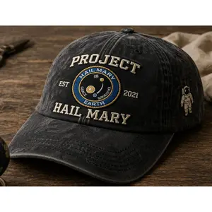 Sci-Fi Rocket Iron-On Patch – Project Hail Mary Inspired Printed Patch, Embroidered Border Space Mission Patch, Nerdy Gift