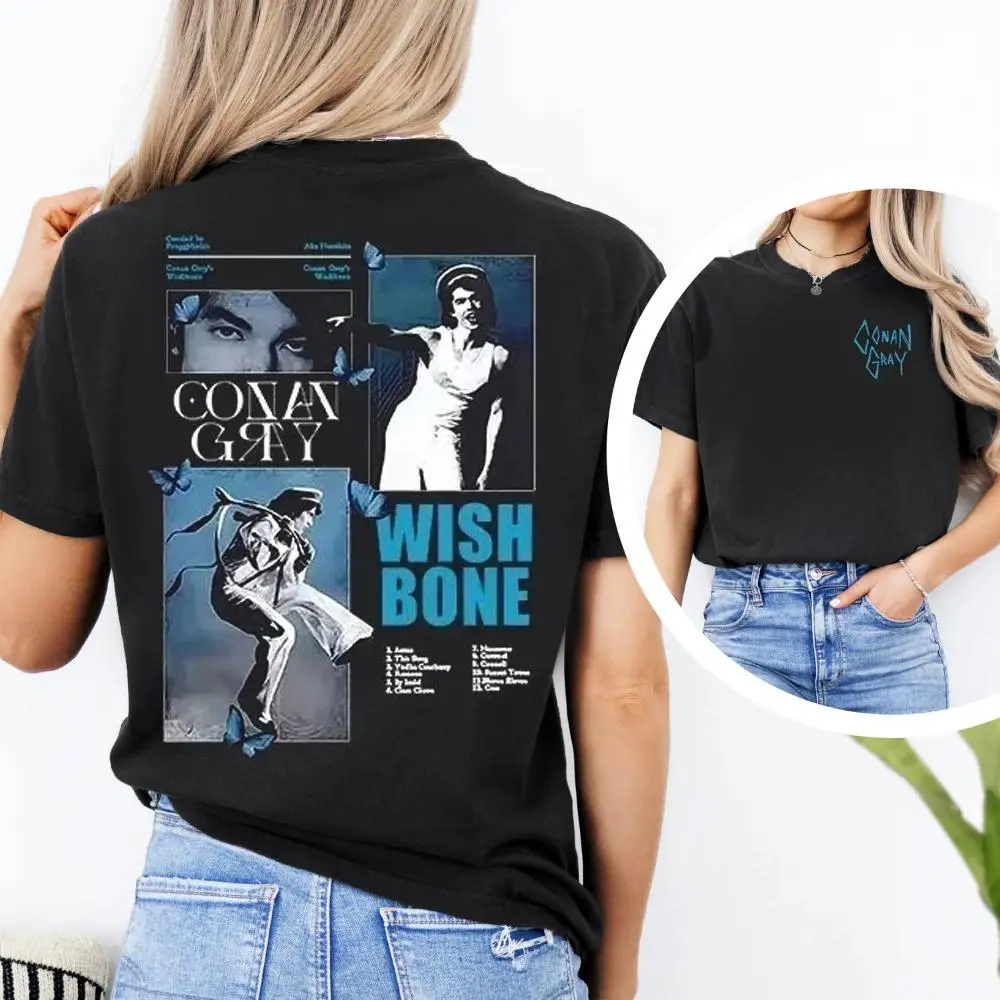 2 SIDE Conan Gray Wishbone Tour 2026 Graphic T-Shirt Merch Gift for Fans Vintage Streetwear HGF25703