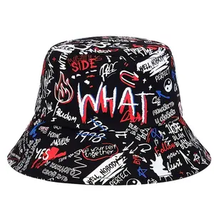 1 Men's "what" Graffiti Bucket Hat