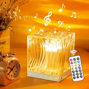 HELLO GLOW Northern Lights Crystal Lamp - Bluetooth Speaker, White Noise Machine, Remote Timer Night Light with Dancing Effect for Sleep, Youth and Adults Gifts (Home Improvement Novelty Lighting)