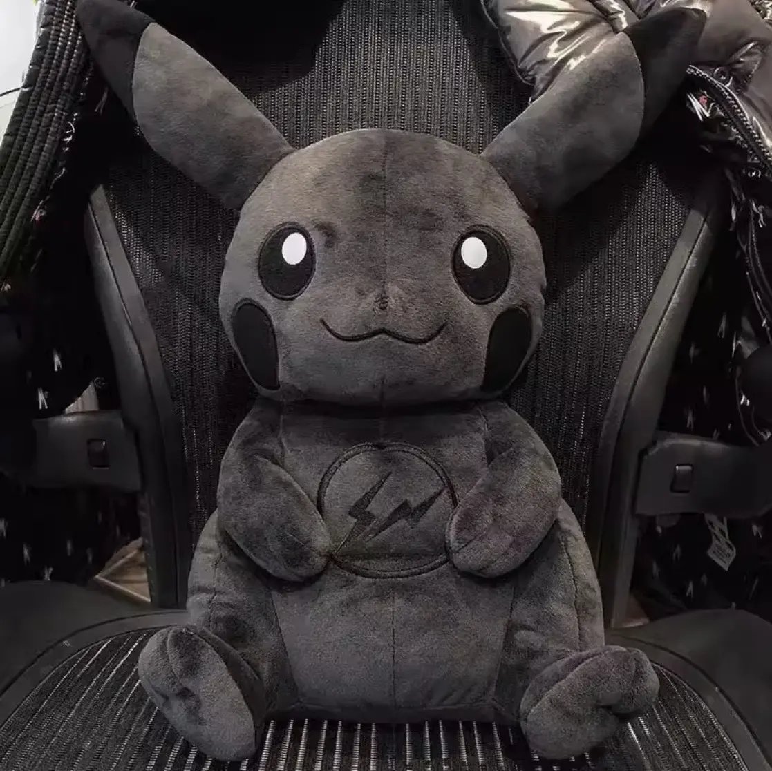 Pkchu Black Thunder Bolt Plushie 12" – Ultra Soft Collectible Anime Plush Doll