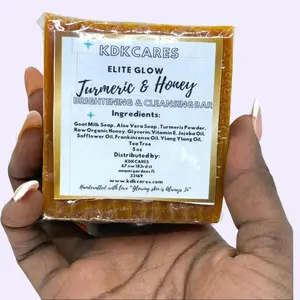 KDKCares Elite Glow Turmeric & Honey Soap for Full-Body Radiance and Even Skin Tone