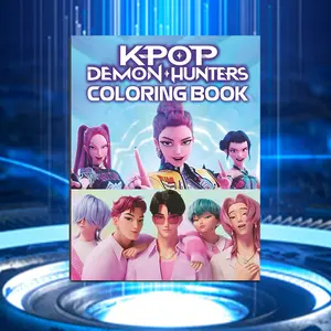 K-POP Coloring Book with Unique Cover - Perfect Gift for Adults, Ideal for Valentine's Day, Christmas, Birthday & Party Decorations, Vibrant Cover, Vibrant Illustrations, Premium Paper