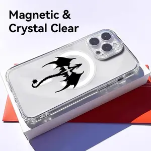 PIKPAKA Dragon F-Fourth W-Wing Anime Fahsion Cool Phone Case For IPhone 17 16 15 14 13 12 11 Pro Max Plus Clear Magnetic Phone Case – Anti-Yellow For MagSafe Slim & Lightweight Precision Cut Camera Protection, Shockproof Scratch-Resistant Transparent Case