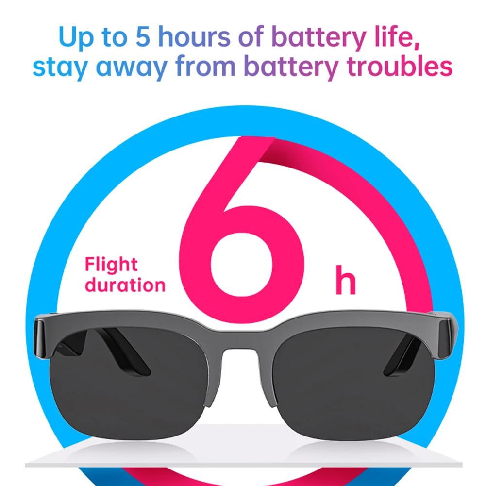 3 In 1 Smart Glasses Men Women WiFi Bluetooth Music Call Translator Sunglasses UV Protection Outdoor Sports Headphones Glasses