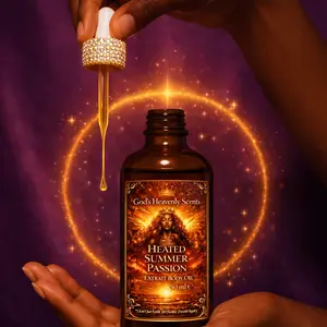 God's Heavenly Scents Heated Summer  50 ml Luxury Body Oil - Rich Moisture & Sensual Scent for Everyday Use