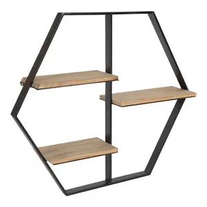 Ladd Hexagon Floating Shelves