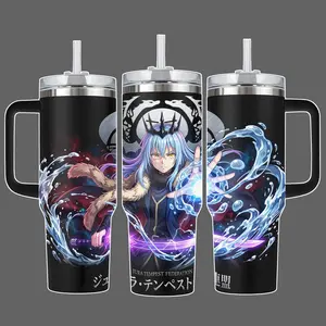 Rimuru Tempest Jura Tempest Federation Demon Lord Form Anime Stainless Steel Insulated Tumbler With Handle Straw Lid 20oz 40oz Full Wrap Water Control Power Design