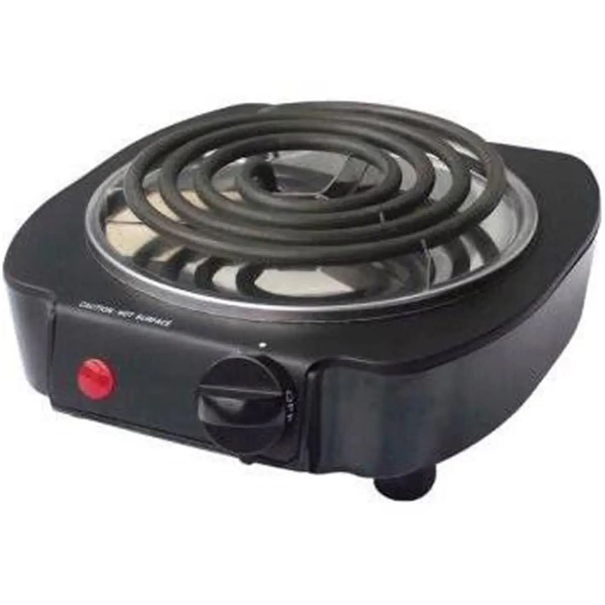 212 MAIN MBR 6234678 Portable Burner Induction Hob, 1100W Single Coil-Style Heating Element, Black, High Power Output, Adjustable Temperature Knob, Quick-Cook Household Kitchen Appliance, Portable Burner Induction Hobs