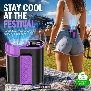 Portable AC Clip Fan, Compact Personal Cooling Device for On-the-Go Use to Beat Summer Heat