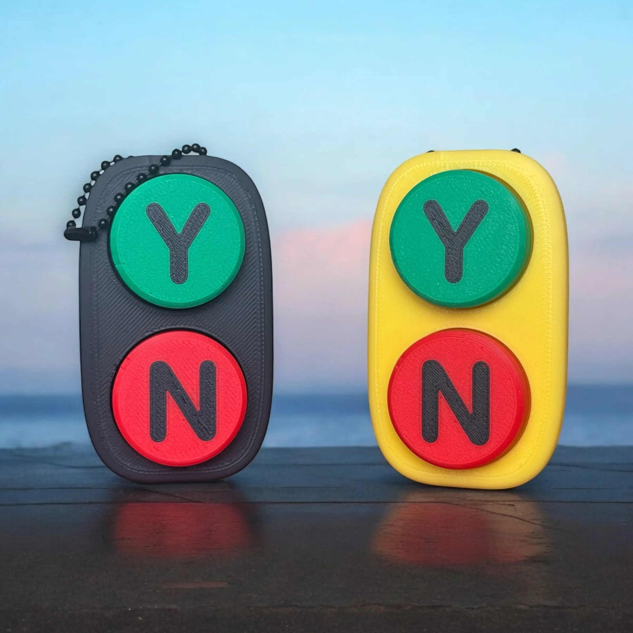 Yes/No Keychain Decision Maker Fidget Clicker perfect accessory unique holiday portable keychain keychains trendy fun keychain