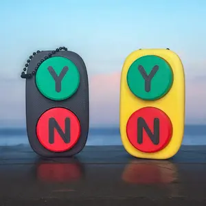 Yes/No Keychain Decision Maker Fidget Clicker perfect accessory unique holiday portable keychain keychains trendy fun keychain