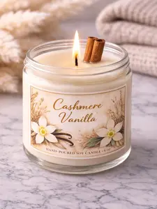 Cashmere Vanilla Candle | 6oz Handmade Soy Candle