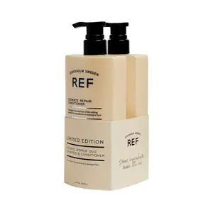 REF Ultimate Repair Duo - Limited Edition Shampoo & Conditioner Set with 600ml Each for Damaged Hair Care