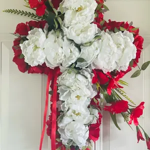 Cross Wreath for Graveyard