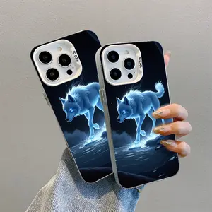 Arctic Wolf, Silicone Phone Case for iPhone 11/12/13/14/15/16 Pro Max Plus, Protector, Casing, Silicone