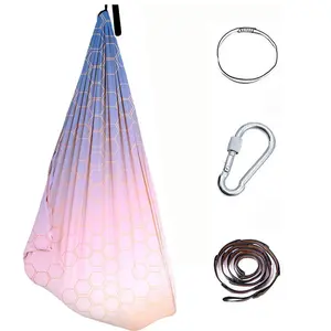 New 1pcs Yoga Hammock, Vibrant Colors, Diverse Styles, Durable and Simple Design, Perfect for Home Workout, Portable Travel Hammock