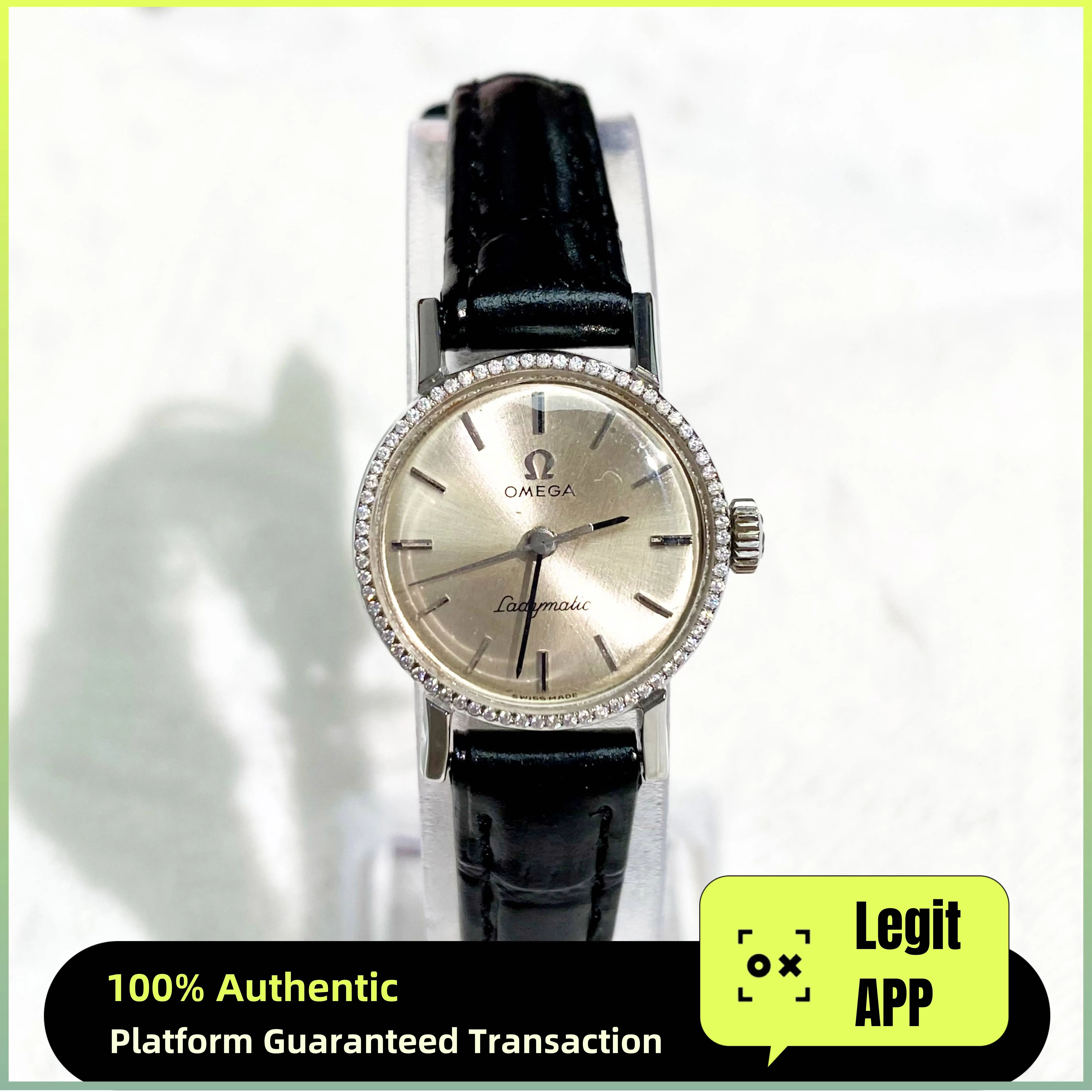 Omega Vintage Automatic Steel 20mm Silver Dial Diamond 21161447