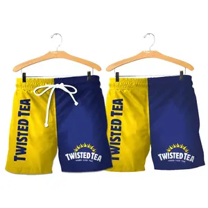 Basic Twisted Tea Swim Trunks, Basic Twisted Tea Beach Short for Men