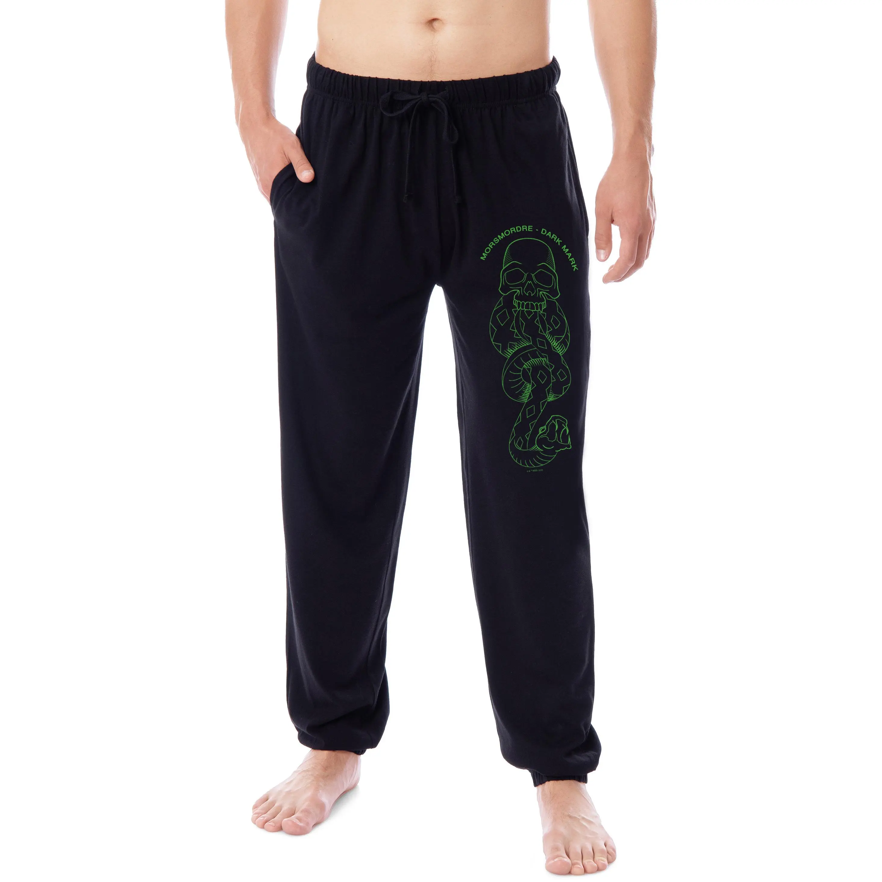 Harry Potter Mens' Death Eaters Dark Mark Sleep Jogger Pajama Pants