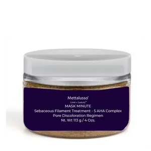 METTALUSSO Minute Mask, Sebaceous Filament Treatment with Sunflower, Retinol, Lavender, Glycerin & Powder, Acne-Fighting Skincare Product