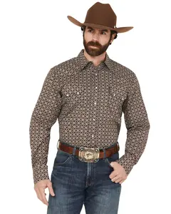 Cinch Men's Men'S Geo Print Modern Fit Long Sleeve Snap Western Shirt - Mtw1301082