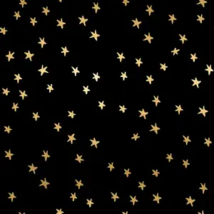 Fabric Ruby Star Society Black Gold Metallic Starry by the Quarter Yard RS4109-50M