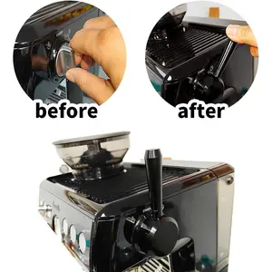 Generic Steam Lever for Breville Sage 870 875 876, Coffee Machine Steam Lever Aluminium Alloy Coffee Machine Conversion Accessory Labor Saving Easy to Use (Black), samll