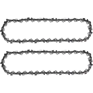 2 Pack 16 Inch  Chains 3/8 LP .050" 56 Drive Links Fits /Sears, Echo, McCulloch, Poulan, Homelite, Ryobi