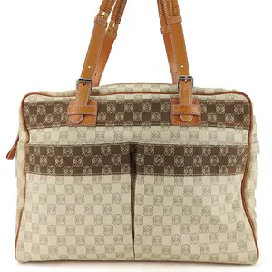 Pre-owned Loewe Canvas Tote Bags Anagram Leather Tote Bag