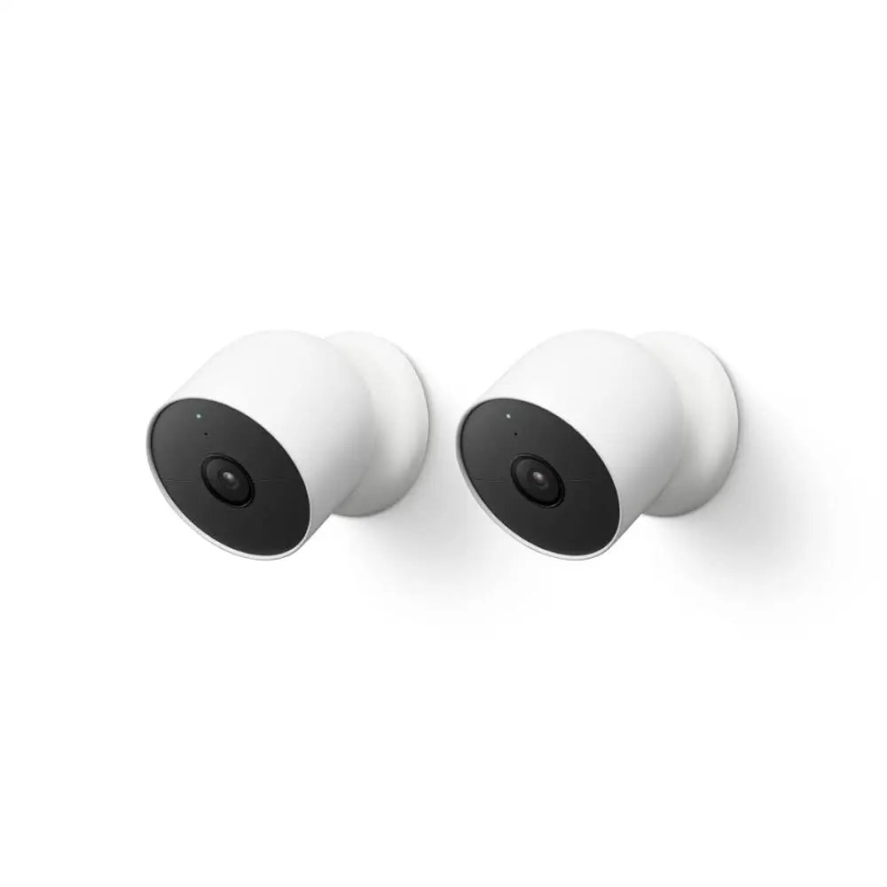Google Nest Cam 2nd Gen - Battery Powered for Outdoor/Indoor Security - 2 Count