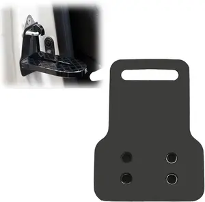 Rubber-wrapped stainless steel car door hook plate, car door latch protector, reduce scratches or dents on cars, SUVs, and trucks.