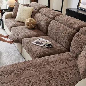 Solid Color Sofa Cover, 1 Count Washable Sofa Slipcover, Sofa Protector for Home Living Room, Sofa Protector for Pet Friendly Home, Sofa Couch Covers