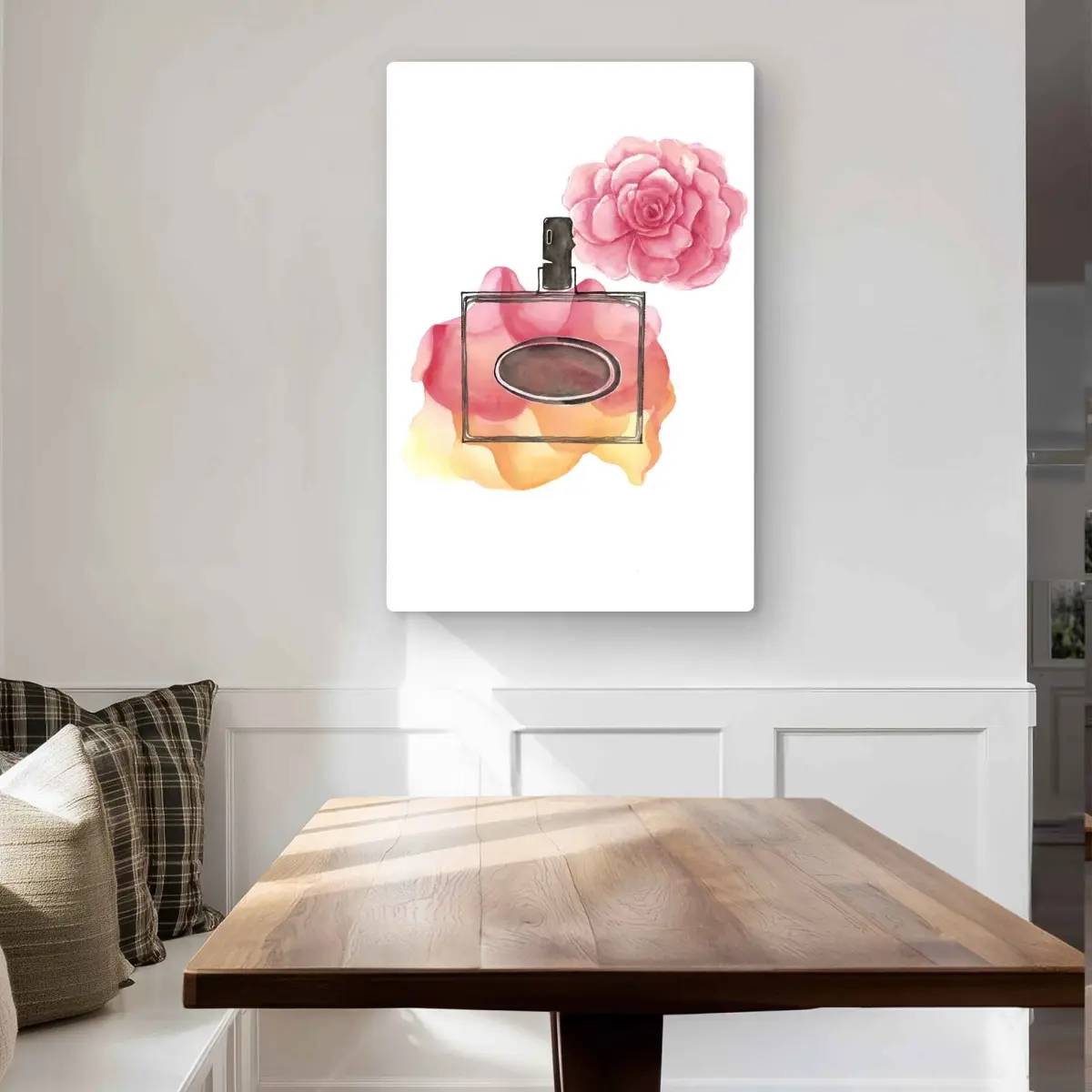Begin Home Decor C1MP2436V1COMK 24 x 36 in. Sweet Fragrance Wall Art - Pink Floral Botanical Metal Print Decor