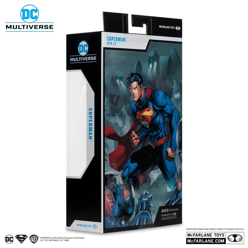 DC Multiverse Superman New 52 7-Inch Scale Action Figure Gold Label Exclusive Collectible for Fans and Collectors