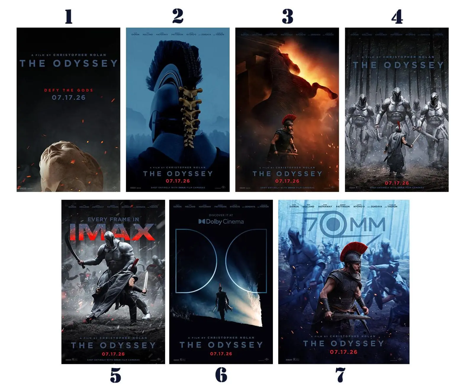 The Odyssey 2026 Movie Poster, Living Room Wall Art, Man Cave Art, Homer Mythology Film Lover Gift, Home Decor - No Frame